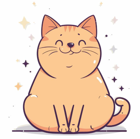 ふくよかな猫
